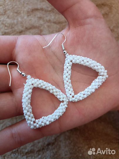 Серьги из бисера