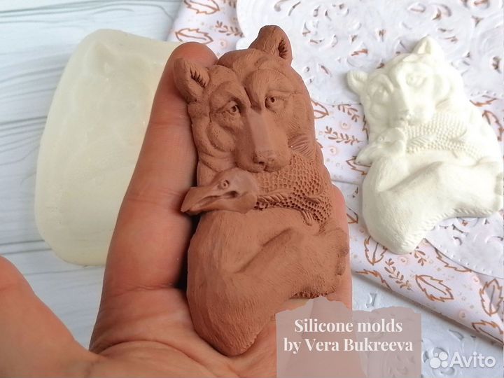 Силиконовая форма для мыла Медведь. Молд