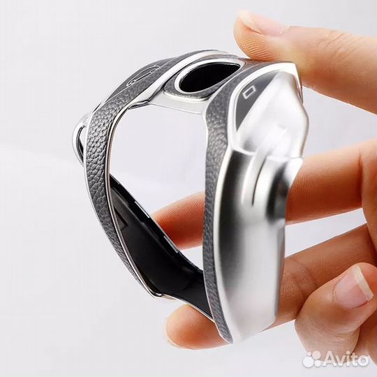 Чехол для SMART ключа BMW / бмв TPU blue new