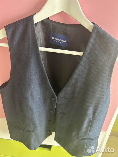 Жилет школьный. Truvor. Синий. P-p 152. (158-164)