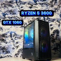 Игровой пк GTX 1060/ Ryzen 5 3600/ 16GB