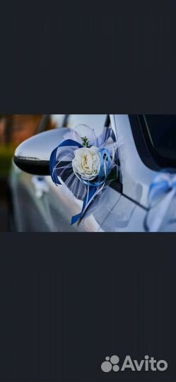 Свадебное украшение на автомобиль