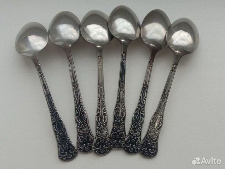 Ложечки чайные комплект 6 штуки СССР 1955 экспорт
