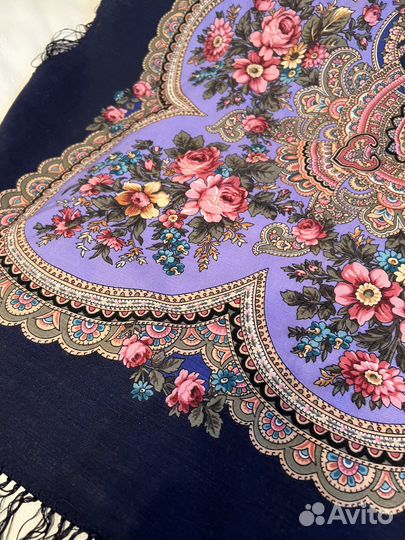 Павлопосадский платок шерсть 120х120