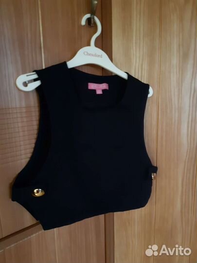 Жилет школьный синий для девочки