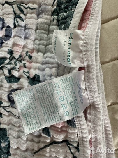 Одеяло Aden&Anais муслиновое Flowers bloom 112x112