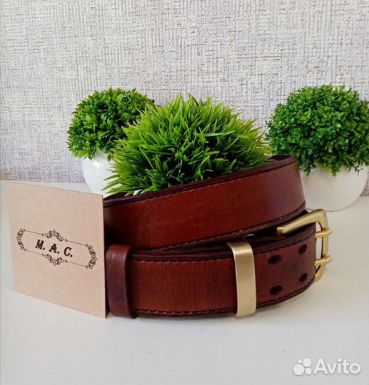 Кожаный ремени ручной работы