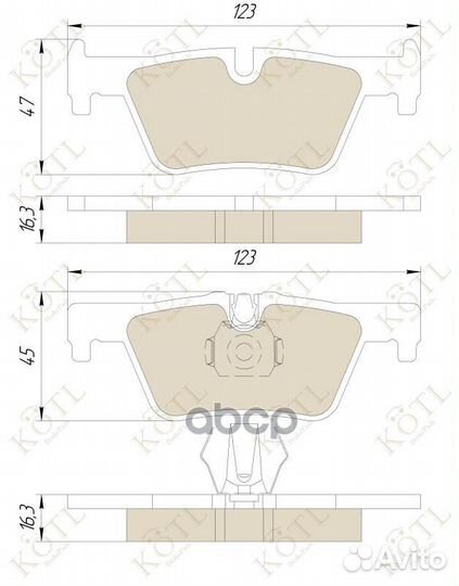 Колодки тормозные дисковые задние к-т BMW 1 F20