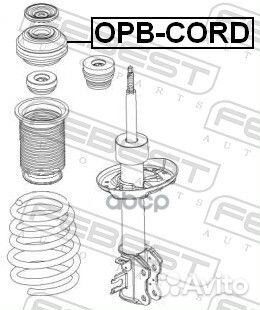 Опора амортизатора в сборе перед прав/лев opel