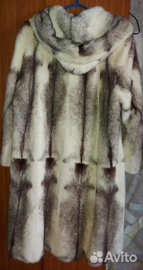 Шуба норковая с капюшоном 50 52 размер