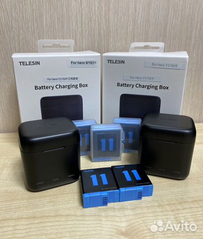 Gopro 11 10 9 Аккумуляторы telesin Новые