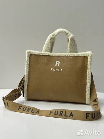 Сумка женская Furla с мехом