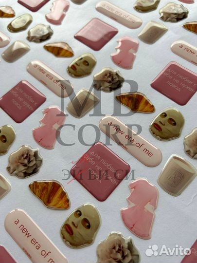 3D стикеры с вашим дизайном оптом