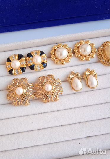 Серьги винтаж США