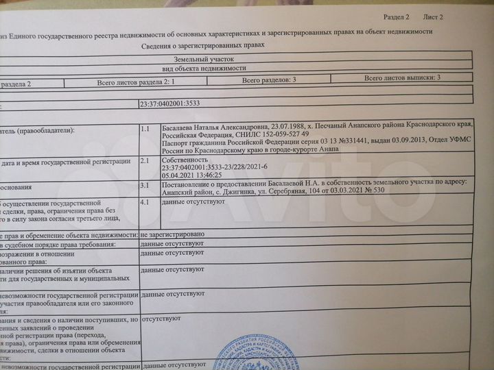 Участок 6 сот. (ИЖС)