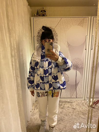 Пуховик на пуху женский