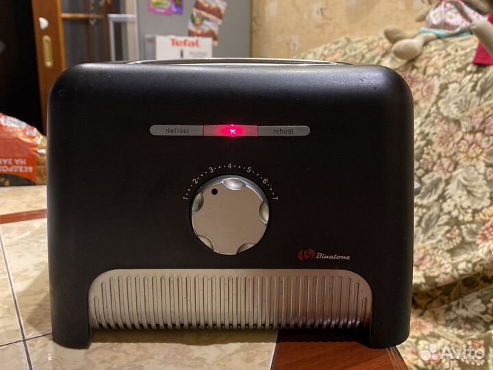 Тостер Binatone NT-7702, бу, рабочий, черный
