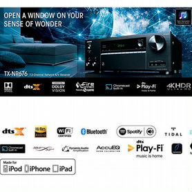 Onkyo TX-NR676 Atmos/Bluetooth/Wi-Fi/7.2x165/Hdr