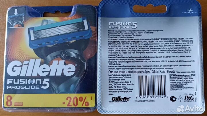 Сменные кассеты gillette