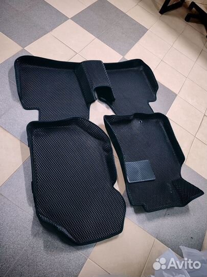 Ева/Eva коврики 3D с бортами Nissan X-Trail I Т 30