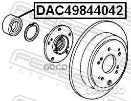 Подшипник ступицы колеса зад прав/лев DAC49