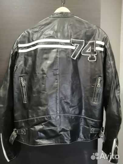 Мотокуртка кожаная бу