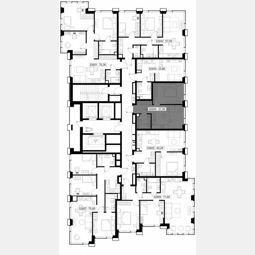 1-к. квартира, 37,3 м², 26/28 эт.
