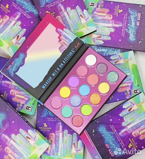 Палетка теней Rude the city of dreamy lights