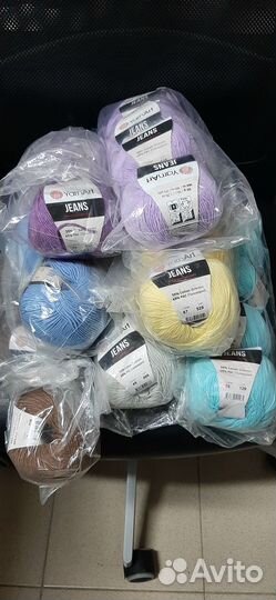 Пряжа Джинс - Хлопок 55 и Акрил 45