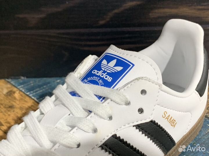 Женские кеды Adidas Samba Vegan white