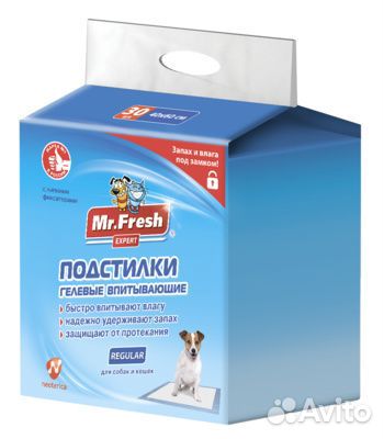 Mr.Fresh Подстилка-пеленка для кошек и собак Exper
