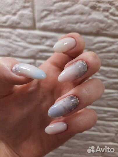 Маникюр, покрытие гель лаком, наращивание