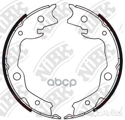 Колодки стоян.тормоза nissan qashqai,X-trail 07