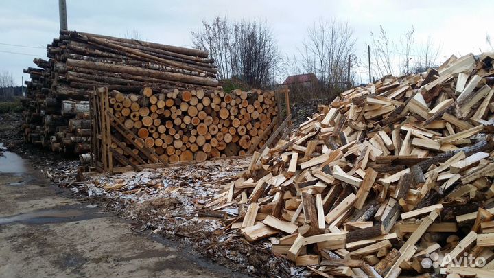 Дрова колотые сухие
