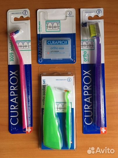 Curaprox щетка, монопучок, набор гигиены, воск