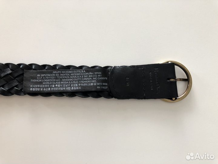 Кожаный ремень Massimo Dutti