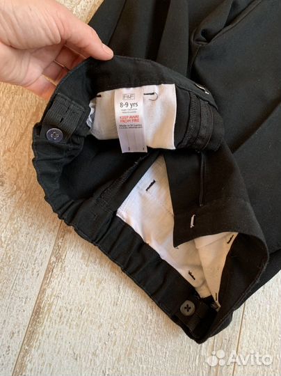 Школьные брюки 128-134р + рубашка