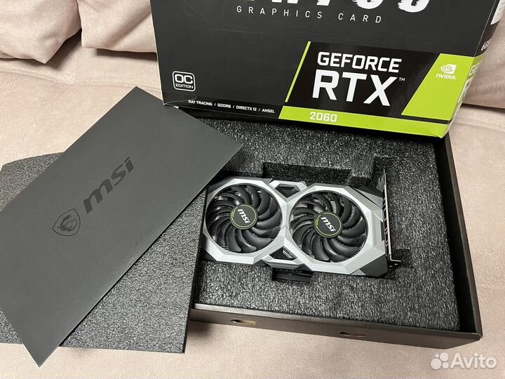 Видеокарта MSI GeForce RTX 2060 ventus GP OC