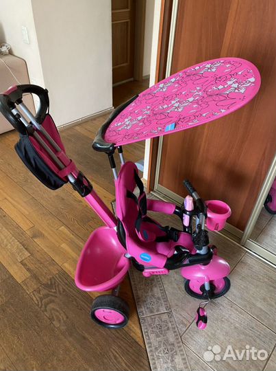 Велосипед трехколесный с ручкой Smart Trike