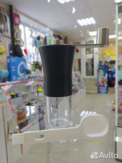 Мельница для перца мехиническая, стекло/металл