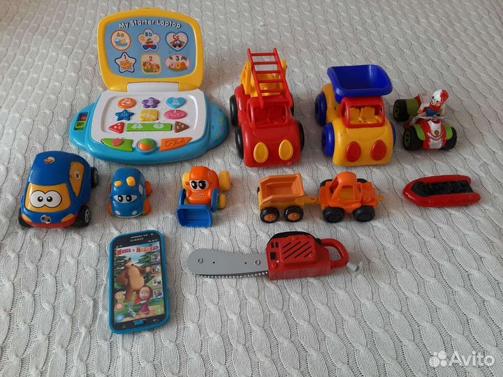 Набор машинок тачки игрушки музыкальный телефон