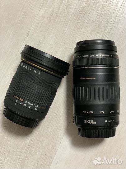 Фотоаппарат canon 77d eos + обьективы