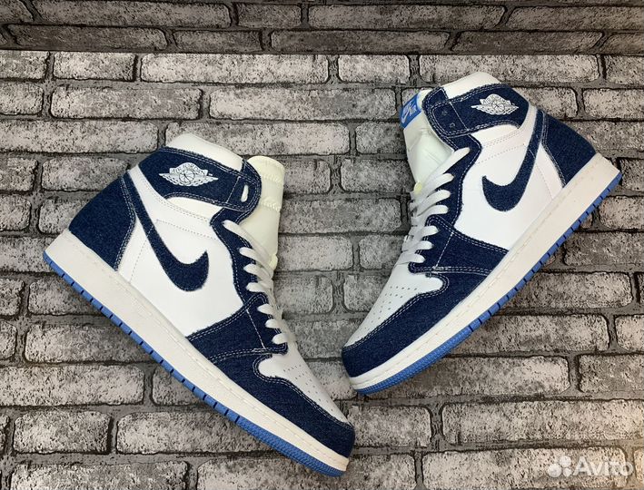 Кроссовки Nike Air Jordan 1 High Jeans