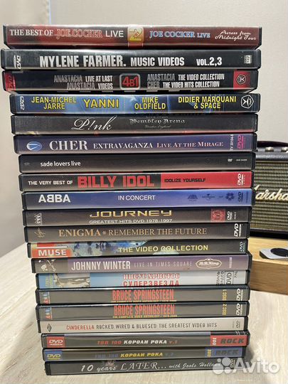 Коллекция музыкальных DVD дисков 98 штук