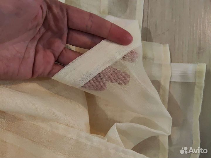 Шторы тюль новые цвет шампани