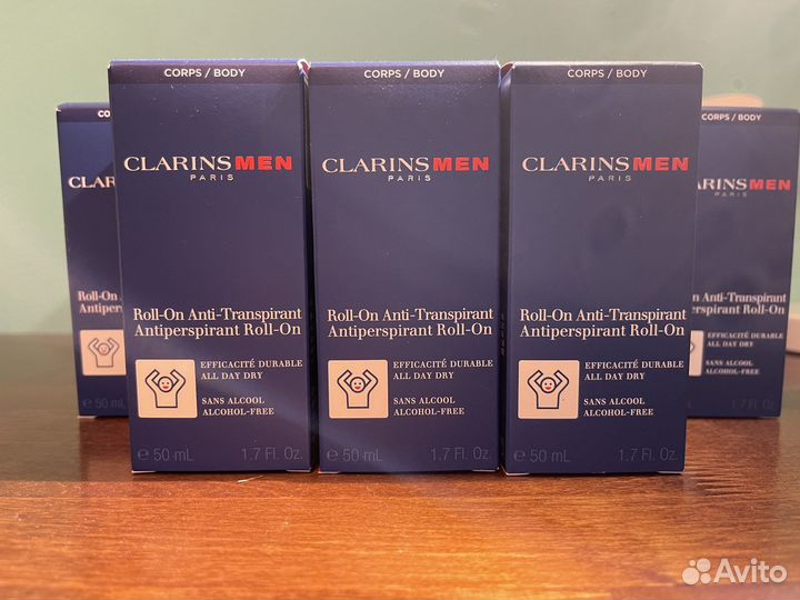 Clarins men anti-transpirant roll-on дезодорант