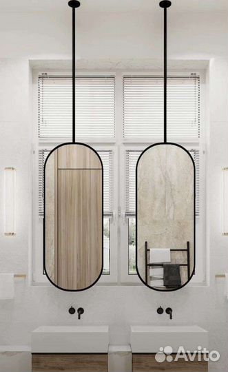 Зеркало овальное в раме