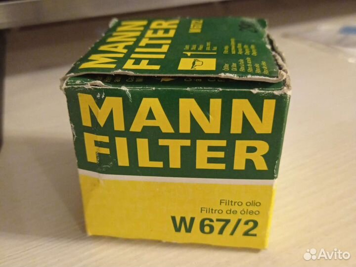 Фильтр масляный mann w67/2