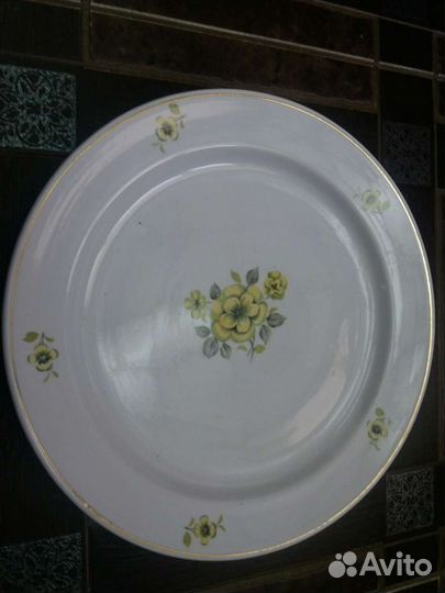 Посуда ссср, тарелка огромная,Менажница/Дулево