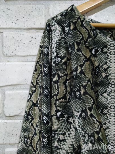 Кофта женская с принтом (бархат) 52-54